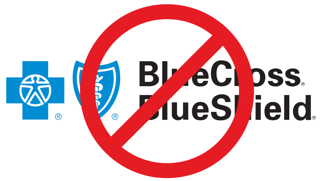 Non-Accepted Insurance bcbs logo